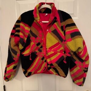Colorful free people fleece Jacket